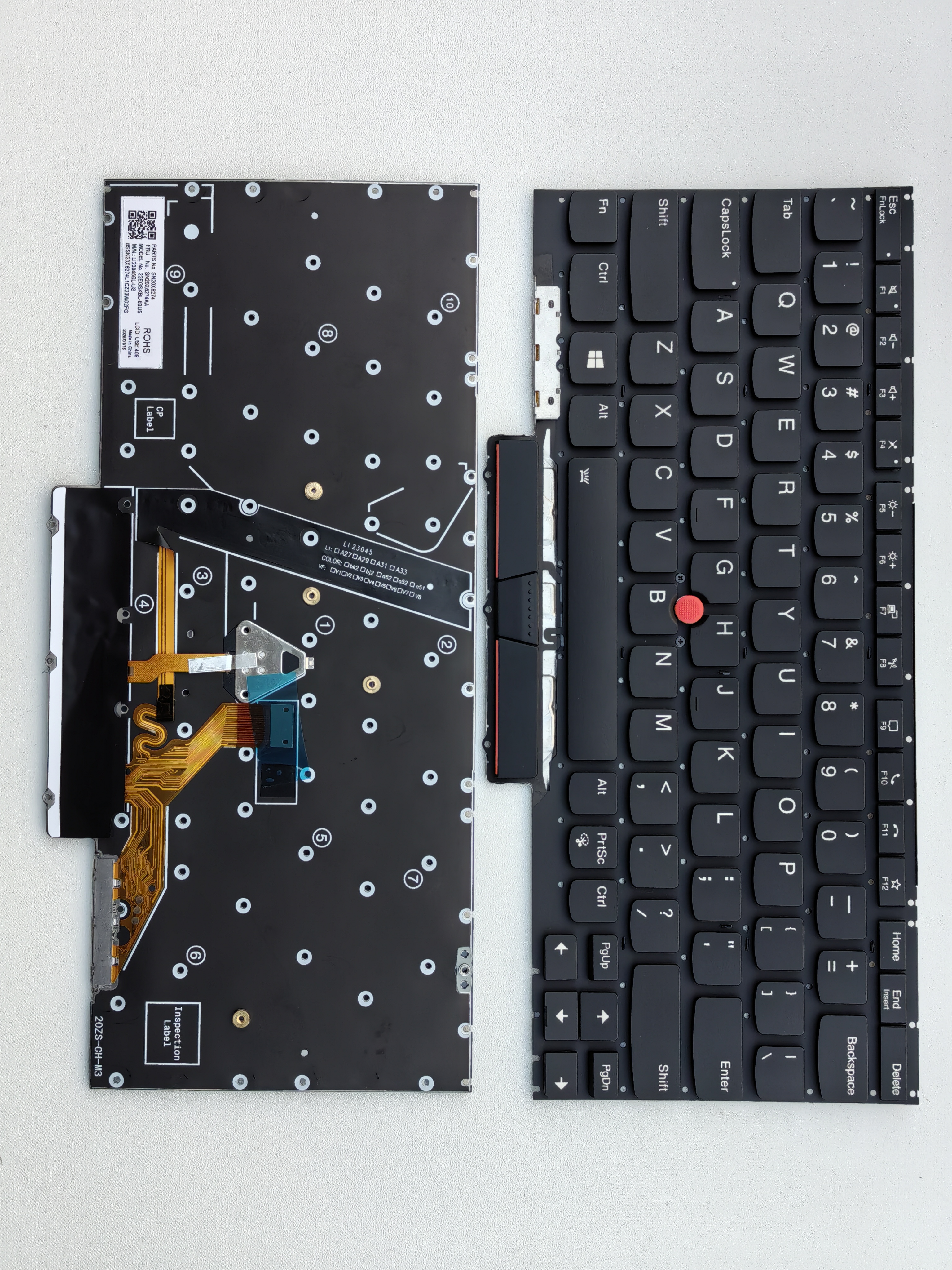 Picture of New Replacement Laptop Keyboard For IBM X1 NANO GEN1 BLACK With Point Backlit (OEM) US Layout